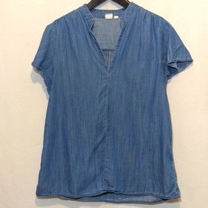 GAP lightweight denim Chambray top, sz:M